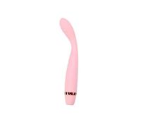 Appareil de massage vibrant manuel en forme de doigt H117 | Appareil de massage en silicone, une unité, alimenté par batterie et à commande manuelle(Pink-Unheated)