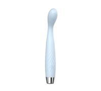 Appareil de massage vibrant manuel en forme de doigt H117 | Appareil de massage en silicone, une unité, alimenté par batterie et à commande manuelle(Blue-Heat)