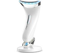 Appareil de Massage Visage Anti-Rides avec Lifting EMS thermique à 45°C et Thérapie LED 3 modes - Raffermissant Visage & Cou Masseur Facial Double Menton de Beauté Electrique