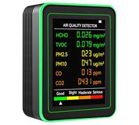 Appareil de mesure complet pour inspecteur d'air détecte CO2 température humidité TVOC et formaldéhyde détecteur de pollution intérieure