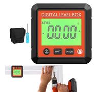 Appareil de mesure d'angle numérique: appareil de mesure d'angle de haute précision avec boîte de nivellement | Outil de recherche en colère de haute précision pour la construction,