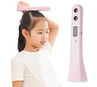 Appareil de mesure de la hauteur à ultrasons, stadiomètre pour enfants, lecture rapide, règle de mesure de la hauteur pour adultes et enfants (rose)