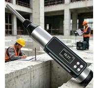 Appareil de mesure de la résilience du béton, testeur de résistance du béton à affichage numérique, avec écran LED, plage de mesure 10-60 MPa, fonction de stockage des données, pour l'inspection routi