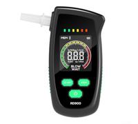 Appareil de mesure de l'alcool avec batterie rechargeable, 5 embouts buccaux et utilisation facile