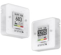 Appareil de mesure du CO2 aranet 0, 0, 0, 600 - 9999, 50, 85, 1100 ppm, °C, %, hPa avec fonction thermométrique