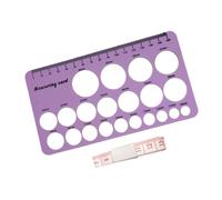 Appareil de mesure facile de mamelon avec guide de bride double face CM en marquage pour allaitement, calcul de taille de mamelon confortable pour maman