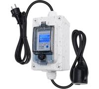 Appareil de mesure mobile numérique 230 V, 60 A Appareil de mesure mobile CEE Outdoor avec étanchéité IP67, compteur de puissance LED avec fonction de réinitialisation, câble de tuyau gomme