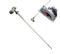 Appareil de mesure - Rail de positionnement de 60 cm, règle d'alignement en métal, guide de coupe réglable avec raccord de scie circulaire | Instrument de précision pour bricolage, bois et moi