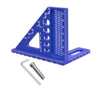 Appareil de mesure triangulaire multifonction avec guides de positionnement pour projets de travail du bois et de rédaction technique Outil de menuiserie