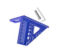 Appareil de mesure triangulaire multifonction avec guides de positionnement pour projets de travail du bois et de rédaction technique, poignée antidérapante, règle triangulaire de menuiserie