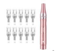 Appareil de microdermabrasion réglage à 5 vitesses micro-aiguilles électriques aiguille de mésothérapie pour le visage