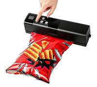 Appareil de mise sous vide - Sauteur d'air Portable pour Conservation Viande | Machine à vide de comptoir | pour viande, repas, snacks, bonbons, chips, farine, céréales, stockage, congélateur, cuisine