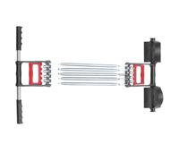 Appareil de Musculation à Ressort, Noir, Poignée Ergonomique, Acier | Design Polyvalent, Facile à Transporter et Ranger, Renforcement Mains Doigts Poignets et Bras, Bureau