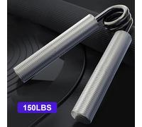 Appareil De Musculation En Métal,Force De Préhension 100 - 300lb,1 Pièce,Fitness,Pince À Main Antidérapante,Exercice Musculaire De L'avant-Bras,Exercice De Rééducation De La M - Type Silver(150lbs)