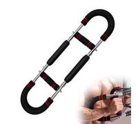 Appareil de Musculation Push Down, Musculation Avant Bras pour Homme, Extenseur de Poitrine Réglable, Exerciseur de Bras Twister, pour Lexercice des Epaules, Triceps, Poitrine (Rouge Noir)