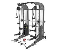 Appareil de musculation semi-commerciale HMS Cyklop 4 Smith Noir 194x146x216 cm