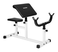 Appareil de musculation - TECTAKE - Banc de curl en acier avec pupitre pour biceps réglable 98 cm x 65 cm x 94 cm - Noir