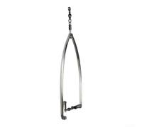 Appareil de pêche automatique, double sonnerie en acier inoxydable, alarme de touche à ressort pour pêche à la carpe, bar, surf, canne à pêche, argent, 16 cm