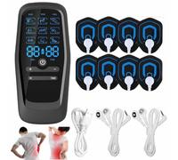 Appareil De Physiothérapie À Double Canal - Masseur De Stimulation Musculaire Électronique Basse Fréquence, 9 Modes De Massage Électrique, Avec 8 Électrodes Pour Soulager Les Douleurs Musculaires