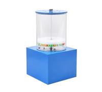Appareil de physique de la pression atmosphérique avec bouton de | Particules internes colorées et mobile circulaire, concepts de pression observables, enseignement en classe