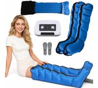 Appareil de Pressothérapie Professionnel 6 Chambres pour Jambes et Ventre | Bottes de Pressothérapie Drainage Lymphatique XL pour Lipoedème et Circulation Sanguine des Jambes, Pression 30-240 mmHg