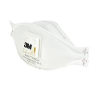 Appareil de protection respiratoire contre les poussières/brouillards/vapeurs à soupape jetable 3M 9332+ P3