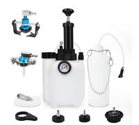 Appareil de purge de frein 3L Appareil de changement de liquide de frein Voiture Kit de purge de frein avec réservoir d'aspiration de 1 litre 4 adaptateurs et adaptateur universel de purge de frein