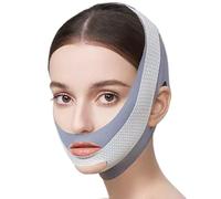 Appareil de raffermissement du visage - Réducteur double menton | Masque de levage en V | Boucle réglable, enveloppement de forme du visage réutilisable pour raffermissement du contour de la mâchoire
