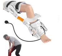 Appareil De Rééducation du Genou, Extenseur De Jambes Ajustable avec Coussin d'air Et Molette D'inclinaison, Entraînement à 2 Angles, Thérapie De Correction par Traction Statique,sûr Confortable