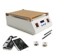Appareil De RéParation D'éCran Lcd 2 En 1 Sous Vide Plaque Chauffante En Verre SéParateur D'éCran 14" Prise EuropéEnne Pompe En Verre Pratique RéParation De TéLéPhone Portable SéParation Sous Vide