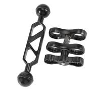 Appareil De Scaphandre En Alliage D'aluminium Lampe De PlongÉE Bras De Rotule Double Balle De Torche Et 1 Jeu Pince Pince De Montage À Papillon Pour