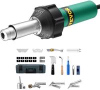 Appareil de soudage plastique 1600W Pistolet à air chaud Brûleur & 14 accessoires