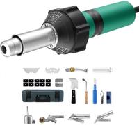 Appareil de soudage plastique 1600W - Pistolet à air chaud Brûleur & 14 accessoires - Outil professionnel pour le soudage plastique