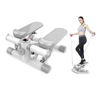 Appareil de Step hydraulique, Mini Stepper à Domicile pour Le Fitness, Jambes, Bras, Taille et Hanches avec Cordes d'entraînement, Maximum l