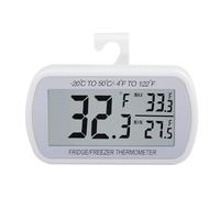 Appareil de température pour réfrigérateur avec indicateurs de niveau élevé et bas pour réfrigérateur et réfrigérateur Grand écran d'affichage LCD Thermographe Déni de perceuse