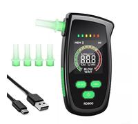 Appareil de test d'alcool pratique avec historique et charge pour une utilisation responsable
