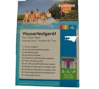Appareil de test d'eau oxygène / pH comprenant 2 x 20 comprimés de SummerFun
