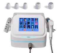 Appareil de thérapie par ondes de choc, appareil de thérapie par ondes de choc, avec 5 têtes de massage, écran tactile HD, 15 modes, 10 paramètres de langue, masseur complet du corps
