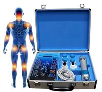 Appareil de thérapie par ondes de choc extracorporelles électromagnétiques, pistolet à impulsions de massage corporel, masseur musculaire des tissus profonds avec 7 têtes