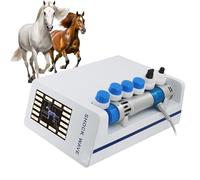 Appareil de thérapie par ondes de choc vétérinaires, 7 têtes de massage des tissus profonds pour soulager la douleur non invasive chez les chevaux, contrôle tactile 10-300 MJ