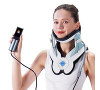 Appareil de traction cervicale, pompe à air électrique, dispositif de traction cervicale avec 3 puissances de traction et 8 airbags intégrés, soulagement de la douleur du cou et relaxation