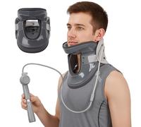 Appareil de traction cervicale pour soulager la douleur, support cervical réglable pour décompression du cou et soulager la tension, dispositif de soutien du cou avec 8 airbags intégrés