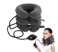 Appareil de traction cervicale pour soulager les douleurs cervicales - Appareil de décompression du cou - Usage domestique - Gris