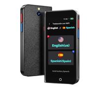 Appareil de traducteur de langue sans Wi-Fi nécessaire, traducteur AI amélioré haut de gamme, traduction vocale en temps réel en espagnol, prend en charge 150 langues, appareil de traduction premium