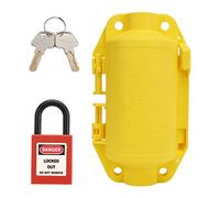 Appareil de verrouillage de la bougie électrique industrielle Définir le verrouillage de sécurité universel pour les grandes prises industrielles pp nylon 185x107x79mm