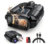 Appareil de vision nocturne infrarouge numérique haute résolution, jumelles infrarouges avec batterie au lithium 5000 mAh, écran TFT HD 3 pouces, zoom numérique 8x, carte mémoire 32 Go Gold Award FDA