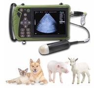 Appareil D'échographie Vétérinaire Portable Testeur De Grossesse À Ultrasons Multifonctionnel,Avec Sonde 3,5 Mhz,écran Couleur Tft 5,6 Pouces,Pour Porcs Et Moutons Chats Et Pour Test De Gestation