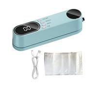 Appareil d'économie de nourriture - Outil portable de 20 x 4 x 5 cm, scellant rechargeable en ABS, gadget compact avec forte puissance d'aspiration technologie hermétique | Machine d'emballage