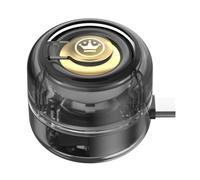 Appareil d'écoute compact de type C, gris transparent | Compagnon sonore portable rechargeable pour la navigation, les voyages
