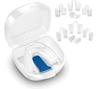 Appareil Dentaire Anti Ronflement,GouttièRe Dentaire+8dilatateur Nasal,Anti Ronflement Efficace,ProtèGe-Dents SûR,Inodore Et Doux,Sommeil Bruxisme,Agit Sur Les Causes D’Un Mauvais Sommeil-Translucide